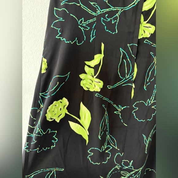 Studio 1 Women's Black Floral Maxi Dress 14 Petite Spring Vintage - Picture 13 of 14